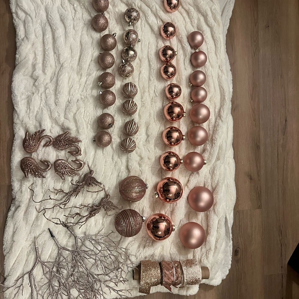 Luxurious Metallic Holiday Ornament Collection